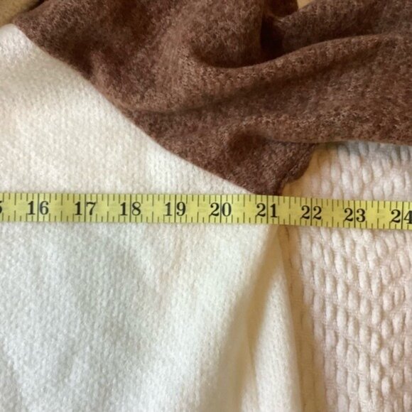White Birch Brown & White Two Tone Hoodie Soft & Cozy Size XL - Picture 5 of 6